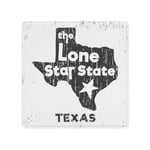 Texas, Lone Star State Vintage Metal Tin Signs,Lone Star State Rustic Wall Art,12 * 12 inches,Iron Wall Hanging Decor,Retro Garage Yard Home Cafe Bar Club Hotel Wall Decoration Signs
