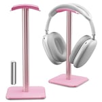 Alyvisun Headphones Stand [Weighted Base & Taller Height] Headset Holder Stand, Universal Headset Desk Hook for All Gaming Headset/Desktop Earphones, Pink