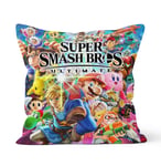 Hidden zipper closure Double Sided Decorative Pillowcases super smash bros ultimate Pillowcase Gift,Apply to Car decoration Home Sofa Bedding,size 16x16 Inch (40cm X 40cm)