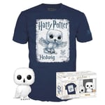Funko Pop! & Tee: Harry Potter - Hedwig - Extra Large - (XL) - T-Shirt - Vêtements avec Une Figurine en Vinyle à Collectionner - Idée de Cadeau - Jouets et Top à Manches Courtes pour Les Adultes
