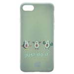 iPhone SE (2022 / 2020) / 8 / 7 Joy Case Fleksibelt Plast Deksel m. Trykk - Avokado