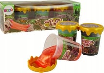Leantoys Slime Glitter Dinosaurier Diy Mjuk 3 Färger