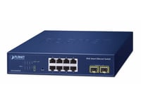 Planet 8-Port 10/100/1000T + 2-Port, Hanterad, L2, Gigabit Ethernet (10/100/1000), Full Duplex