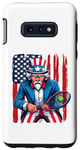 Galaxy S10e Uncle Sam Tennis Player 4th of July American Flag Case