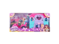 Sparkle Girlz - Doll w. Jeep And Caravan (100176) /Dolls and Dollhouses /Pink