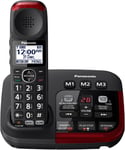 Panasonic Amplified Cordless Telephone with Digital Answering Machines & Slow Talk - KX-TGM420AZB