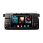 XTRONS 7" Android 10 Car Stereo Octa Core 64G ROM 4G RAM Radio Android Auto DVD Player Single Din GPS Navigation Support WiFi DVR OBD2 DAB TPMS CarAutoPlay for BMW E46