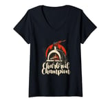 Womens Charbroil Champion BBQ Enthusiast Design V-Neck T-Shirt