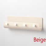 Hook Rack Key Hanger Storage Holder Beige