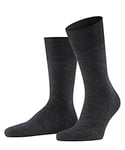 FALKE Men's Airport Plus M SO Wool Cotton Plain 1 Pair Socks, Grey (Anthracite Melange 3080), 10-11