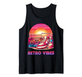 Retro Vibes Boombox and sneakers lovers for men women kids Tank Top