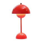 Nordisk dansk blomknopp bordslampa, bröllopsrum, sovrum, skrivbordsdekoration, lampa, sänglampa (uppladdningsbar) Röd Röd Röd Ed Free Size Ed Free Size