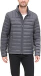 Tommy Hilfiger Men's Real Packable Puffer Jacket Down Coat, Charcoal, M UK