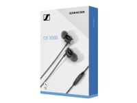 Sennheiser CX 300S - Hörlurar med mikrofon - öronknopp - kabelansluten - 3,5 mm kontakt - ljudisolerande - svart