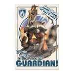 Grupo Erik - Poster Marvel Guardians Of The Galaxy Rocket & Baby Groot - Deco Maison, Decoration Murale, Affiche Décorative
