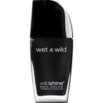 wet n wild Smink Naglar Wild Shine Nail Color Black Creme 12,7 ml