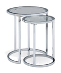 Argos Home Boutique Nest of 2 Tables - Silver
