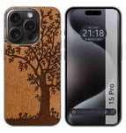 Housse En Silicone Compatible Avec L'IPhone 15 PRO (6.1) Design Cuir 03 Dessins