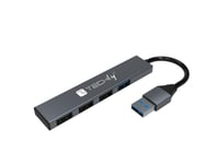 Techly Slim - Hubb - Skrivbordsmodell