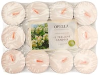 OPELLA Scented Tea Lights Pack of 12 Various scents Candles tealights Fast Post (Jasmine Blossom)