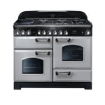 Rangemaster Classic Deluxe CDL110DFFRP/C 110cm Dual Fuel Range Cooker - Royal Pearl / Chrome - A/A Rated