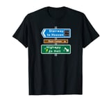 Road Sign Rock Camps: Highway to Hell / Stairway to Heaven T-Shirt