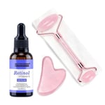 Neutriherbs Face Massage Roller Kit 3 in 1 - Retinol Skin Serum