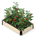 GardenBox - moderne jardinière surélevée en bois de palette, 120x80 cm, bois naturel - Upyard
