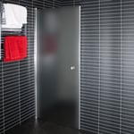 Arrow Basic Door 90 duschdörr, 190x90 cm, forstat glas, aluminiumprofil