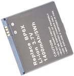 Kompatibelt med Motorola QUENCH, 3.6(3.7V), 1400 mAh