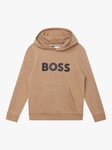 BOSS Kids' Cotton Logo Embroidered Hoodie