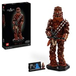 LEGO Star Wars Chewbacca Set, Collectible Wookiee Figure with Bowcaster, Minifigure and Information Plaque, Return of the Jedi 40th Anniversary Model Kit for Adults, Gift for Teens, Men, Women 75371