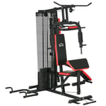 Multi Gym Workout Station with Sit Up Bench, Push Up Stand