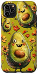 Coque pour iPhone 11 Pro Max Green Avocado Accessories For Girls Funny Vegetable Pattern