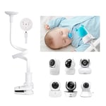 KAWA Baby Monitor Stand, Support de Moniteur de Bébé Universel pour lit bébé,Compatible avec Toutes Les Caméras de Surveillance de Bébé 1/4 Triple Trou,Aucun Outil ou Dommages aux Murs