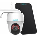 Reolink - Caméra de Surveillance sur Batterie 2K 4MP ptz avec Smart Détection, Pan à 355° & Tilt à 140°, WiFi Bi-Bande, Argus pt Pro+ Panneau Solaire