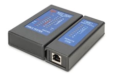 Digitus Dn-14001-2, Testverktyg För Poe, Rj-45, Kontinuerlig Testning, Testning Av Korskoppling, Poe Testing, Avskärmningstestning,..., Svart, 120 Mm, 190 Mm
