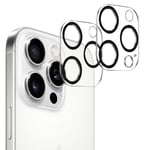 [2-Pack] iPhone 16 Pro Max Linsskydd av Härdat Glas - Skydd för Kamera, Anti-Reptåligt