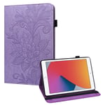 SKALO iPad 10.2 Mandala Suojakotelo - Violetti