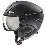 uvex Instinct Visor - Ski Helmet for Men and Women - Visor - Individual Fit - Black Matt - 59-61 cm