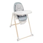 Chicco Polly Armonia Chaise Haute Bebé Évolutive, pour Enfants de 0 Mois à 40 kg, 9 Niveaux de Hauteur, 3 Positions d'Inclinaison, Repose-Pieds Réglables, Pliage compact, 4 Roues, Vert
