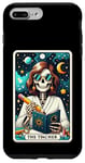 Coque pour iPhone 7 Plus/8 Plus Carte de tarot pour enseignant, squelette, professeur, éducatrice, école
