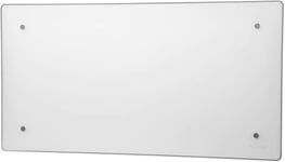 Adax Clea H el-radiator med termostat og WiFi 1000W/230V, hvid glas, 15 m²