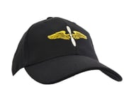 Black US Air Force Cadet Wings Baseball Cap - American Sun Peak Hat Military New