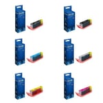 NORDICINK NC-0056XMP Nordicink Multipack - 6 bläckpatroner PBK/BK/GY/C/M/Y XL