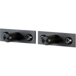 Linear Plate Knoppar 2-pack, Gun Metal