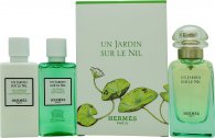 Hermès Un Jardin Sur Le Nil Gift Set 50ml EDT + 40ml Body Lotion + 40ml Shower Gel
