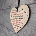 Valentine's Day Gift For Boyfriend Girlfriend Wood Heart Anniversary Gift