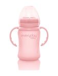 Everyday Baby Glass Sippy Cup Healthy + Rose Pink Rosa