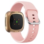 Fitbit Sense 2 / Versa 4 klockarmband med metallspänne - Rosa